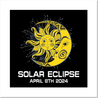 April 8th 2024 - Total Solar Eclipse 2024 Posters and Art